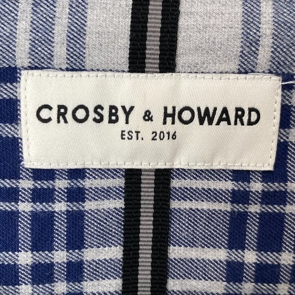 Crosby & Howard Shirts Crosby Howard Mens Plaid Long Sleeve Button